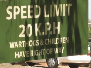 Nairobi parking lot sign