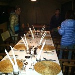 dinner in serengeti