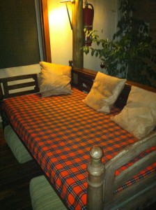 bed on our veranda, Maasai mara
